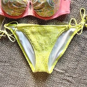 Victoria’s Secret Yellow Rouche Bikini Bottom